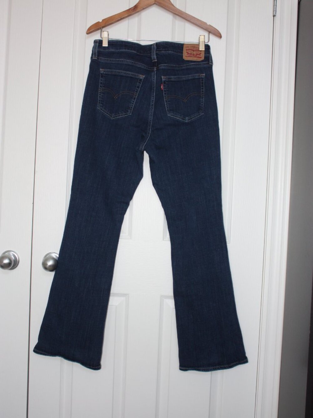 Levi's 725 High Rise Bootcut Jeans Women's 31 Dark Wash Stretch - Picture 4 of 9